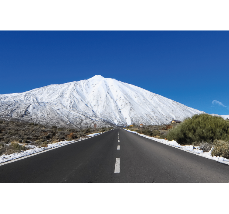 Rolo zavesa za dnevno sobo cesta proti teide - TenStickers