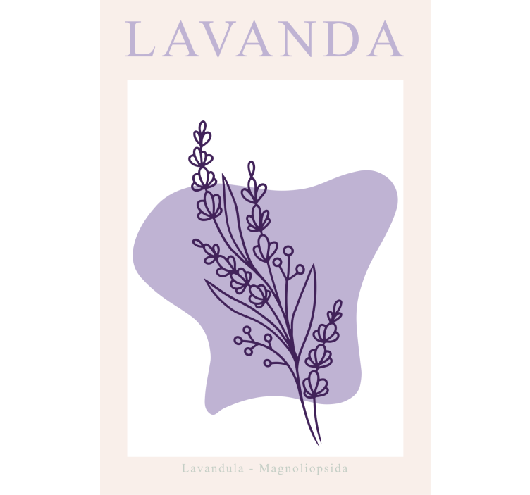 Rolo zavesa za dnevno sobo lavanda minimalizem - TenStickers