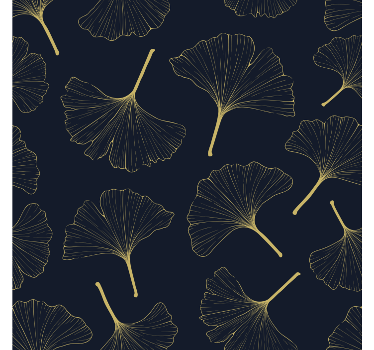 Rolo zavesa za dnevno sobo 3d zlate ginkgo liste - TenStickers