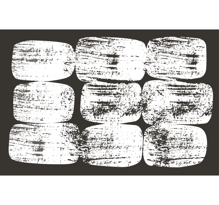 Rolo zavesa za dnevno sobo geometrijski oblik v retro slogu - TenStickers