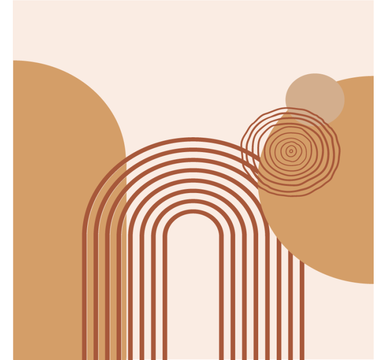 Rolo zavesa za dnevno sobo nov topel geometrijski stil - TenStickers