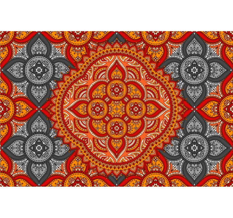 Rolo zavesa za dnevno sobo mandala umetnost henna - TenStickers