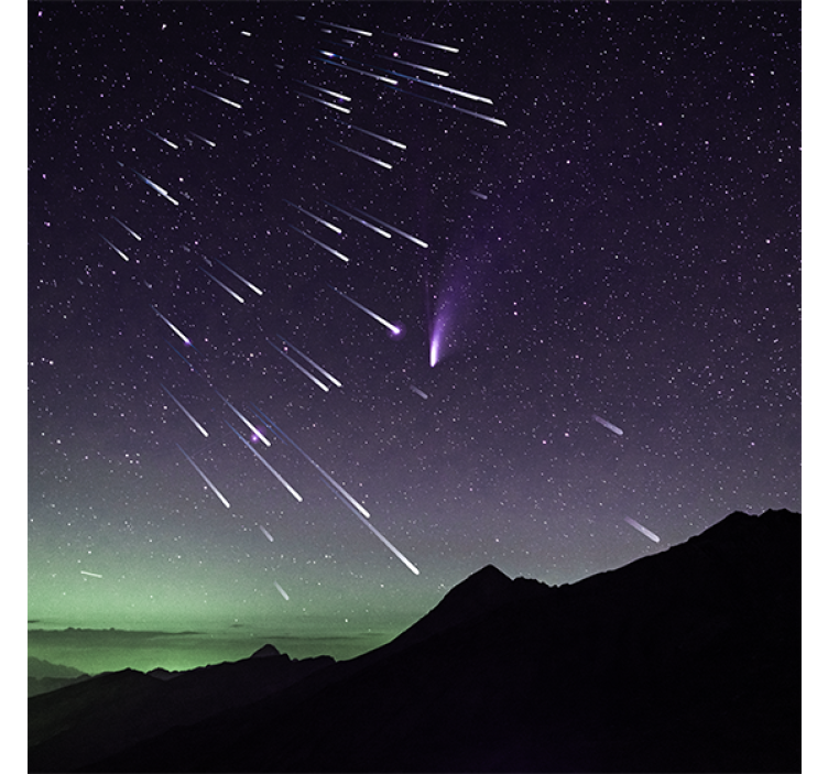 Rolo zavesa za dnevno sobo meteorski dež zvezd - TenStickers