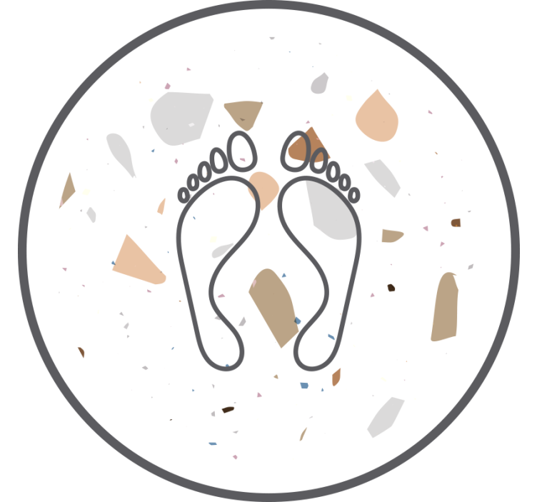 Bela rolo zavesa teracota odtisi - TenStickers