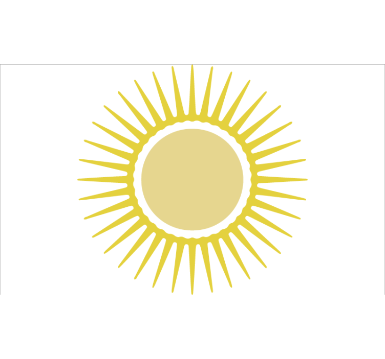 Bela rolo zavesa rumeno sonce - TenStickers