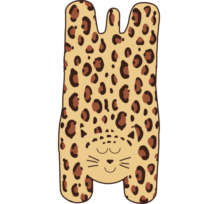 Bež senčila za okno otroški gepard - TenStickers