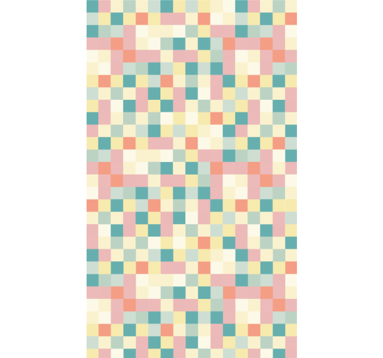 Rolo zavesa za spalnico barvni pastelni kvadrati - TenStickers