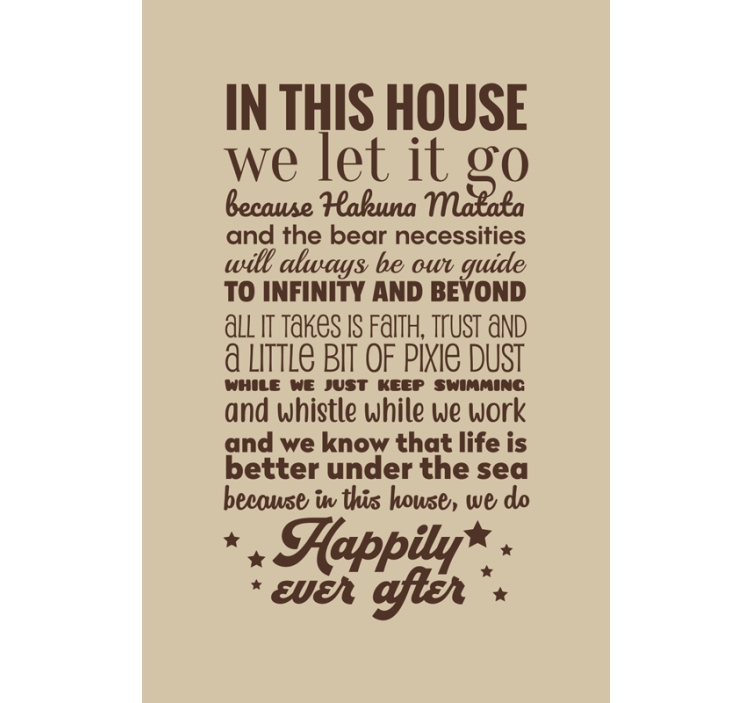 V tej hiši jo pustimo na rolo - TenStickers