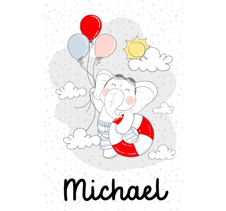 Prilagodljiv slon personalizirana rolo senčila - TenStickers