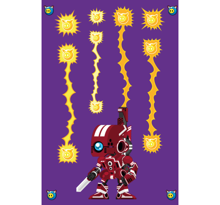 Robotski boj z energijo geek senčilo - TenStickers