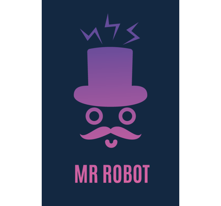 Gentleman robot geek senčilo - TenStickers