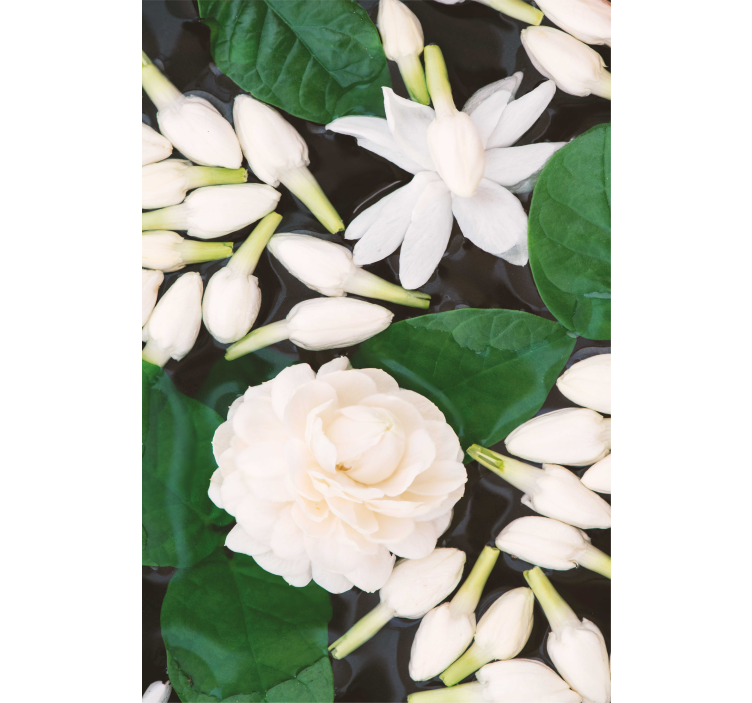 Lepa roža z rožo iz morske rože - TenStickers