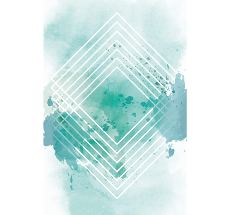 Geometrijski akvarelni vzorec sodobni senčilo - TenStickers