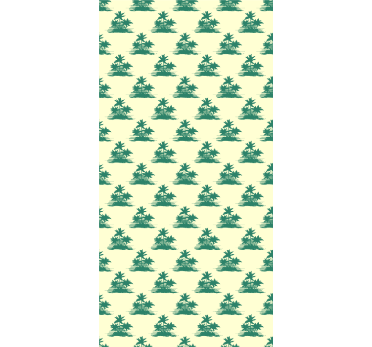 Silhuete tropskih palm gred rolo senčilo - TenStickers