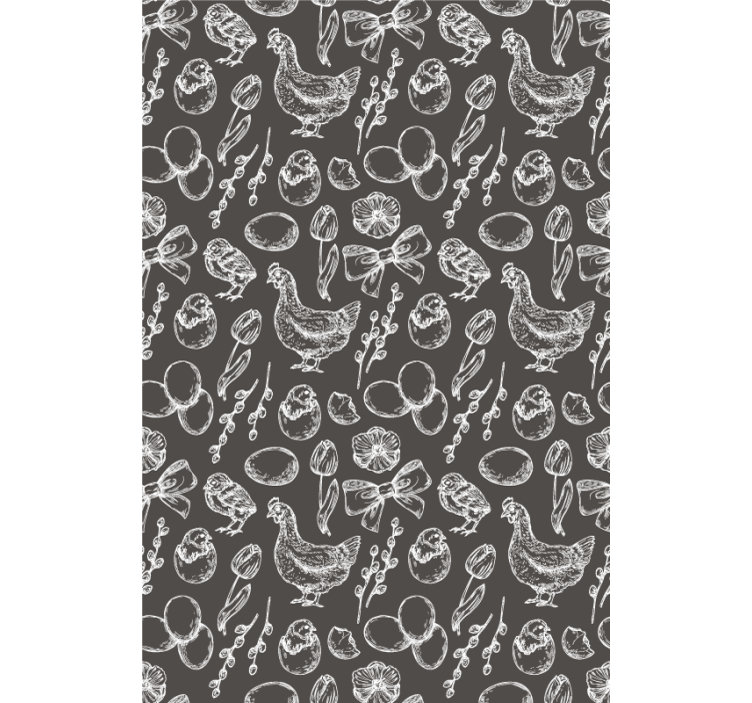 Očarljivi piščančji vzorci živali senčilo - TenStickers