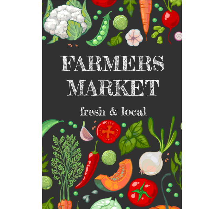 Kmetje tržijo rolo sadje in zelenjavo - TenStickers