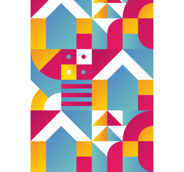 Geometrijski urbani vzorci sodobni senčilo - TenStickers