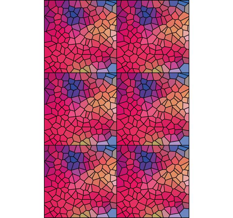 Mosaic colour pattern tekstura in vzorec senčilo - TenStickers