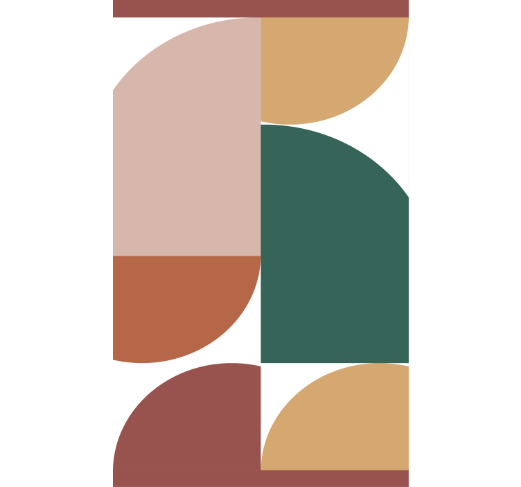 Abstraktni vzorec geometrijska umetnost rolo slikarstvo - TenStickers