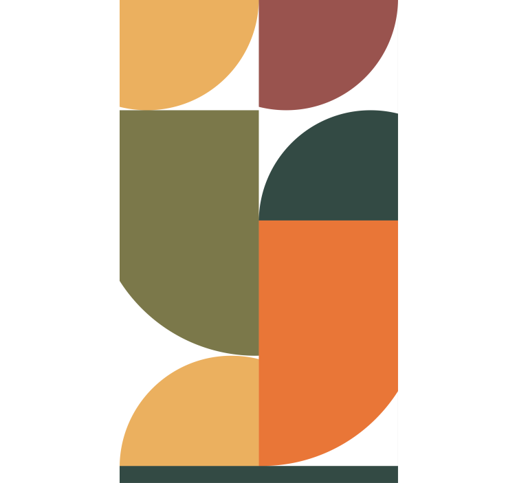 Fuzija geometrijskih oblik sodobni senčilo - TenStickers