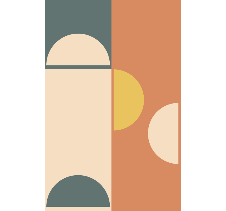 Vzorec geometrijskega kroga sodobni senčilo - TenStickers