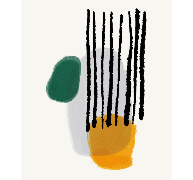 Abstraktne oblike s črtami sodobni senčilo - TenStickers