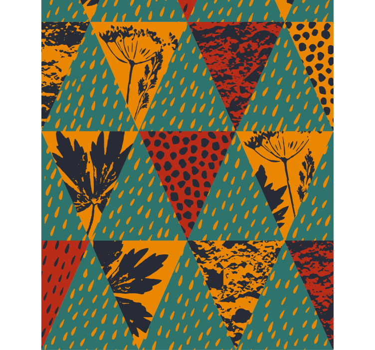 Geometrijski cvetlični vzorec sodobni senčilo - TenStickers