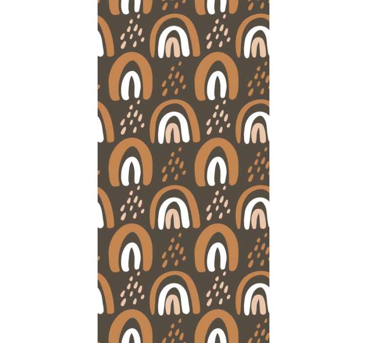 Mavrični vzorec s kapljicami in dežjem - TenStickers