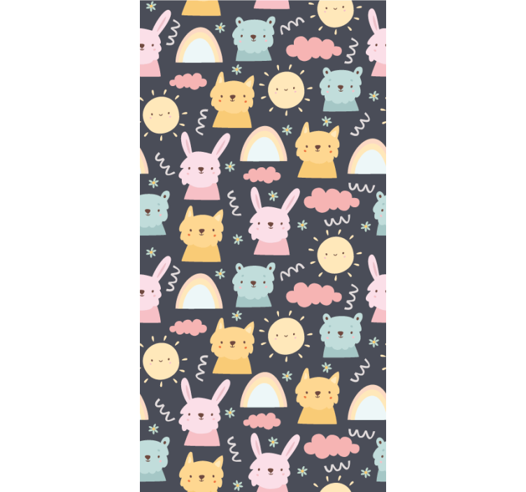 Vzorec igrivih živali zabavno senčilo - TenStickers