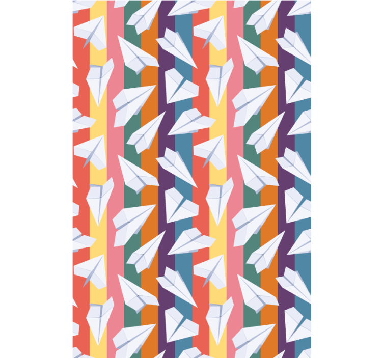 Letenje s papirnatimi letali zabavno senčilo - TenStickers