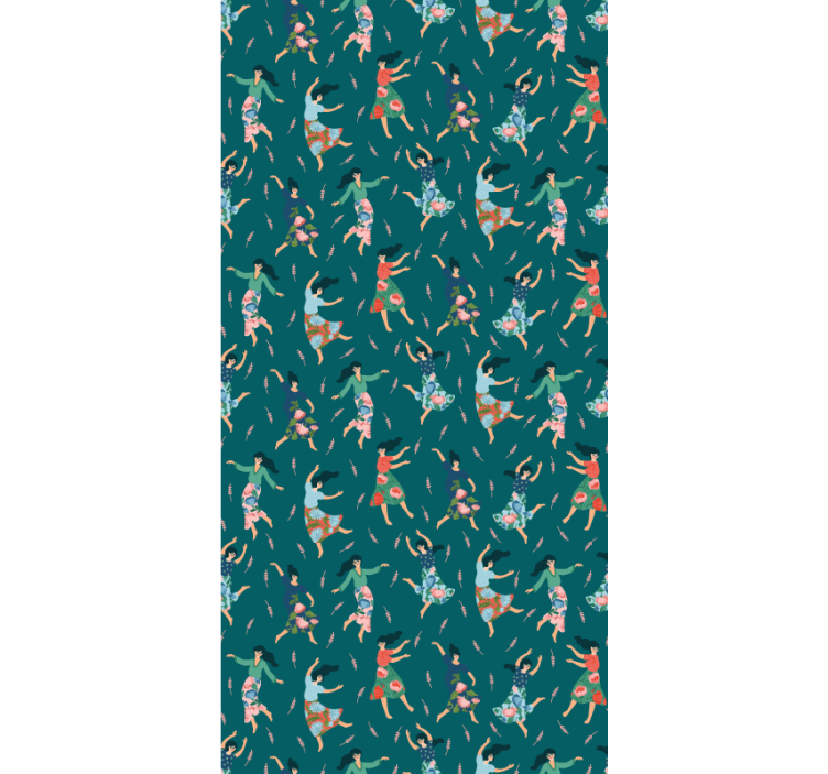 Vzorec plešočih žensk izvirnik rolo senčilo - TenStickers