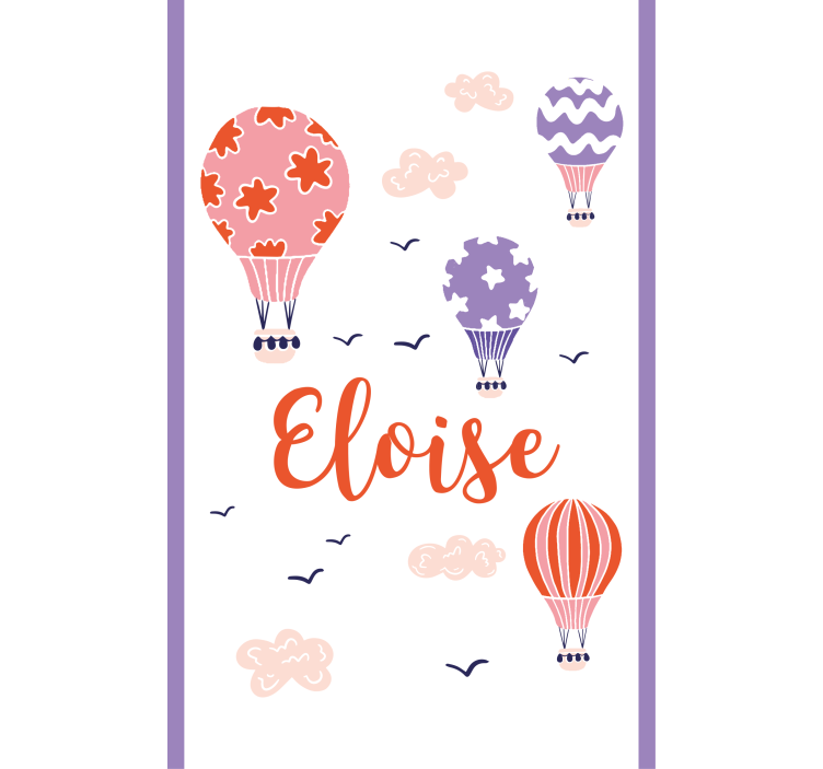 Baloni na vroč zrak po meri otroška rolo senčila - TenStickers