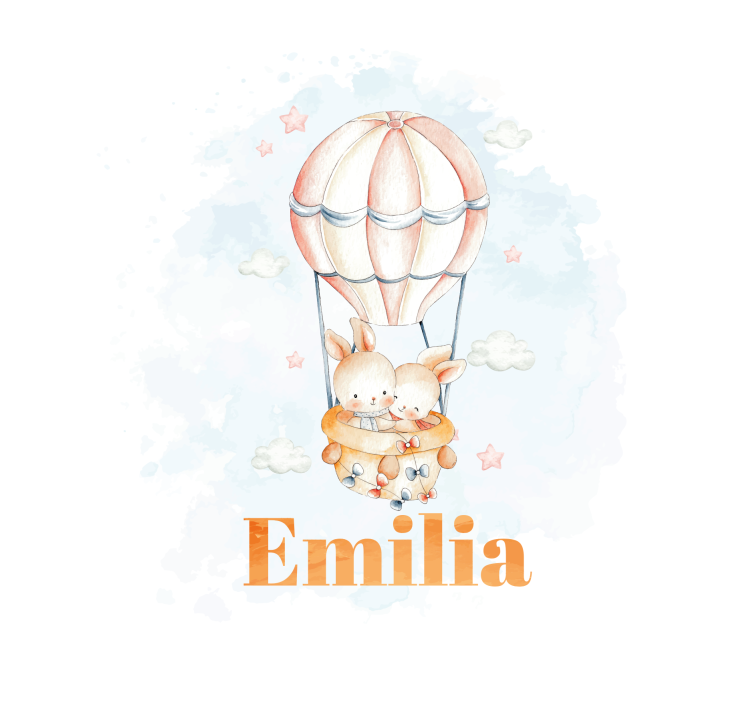 Pastelni balon s Roletami živalmi - TenStickers