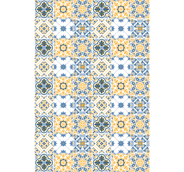 Zapleteni vzorci ploščic tekstura in vzorec senčilo - TenStickers