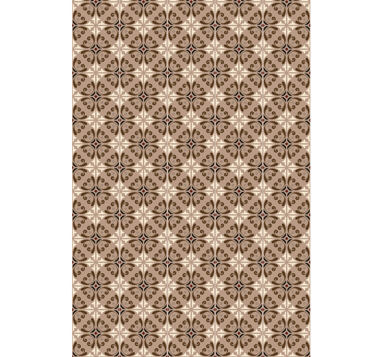 Brown geometric pattern tekstura in vzorec senčilo - TenStickers