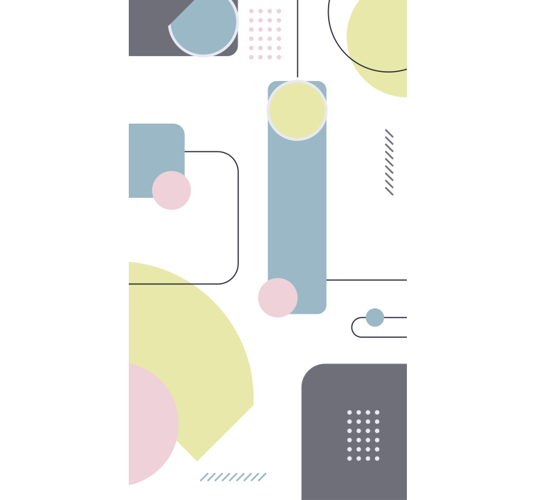 Igranje geometrijskih likov sodobni senčilo - TenStickers