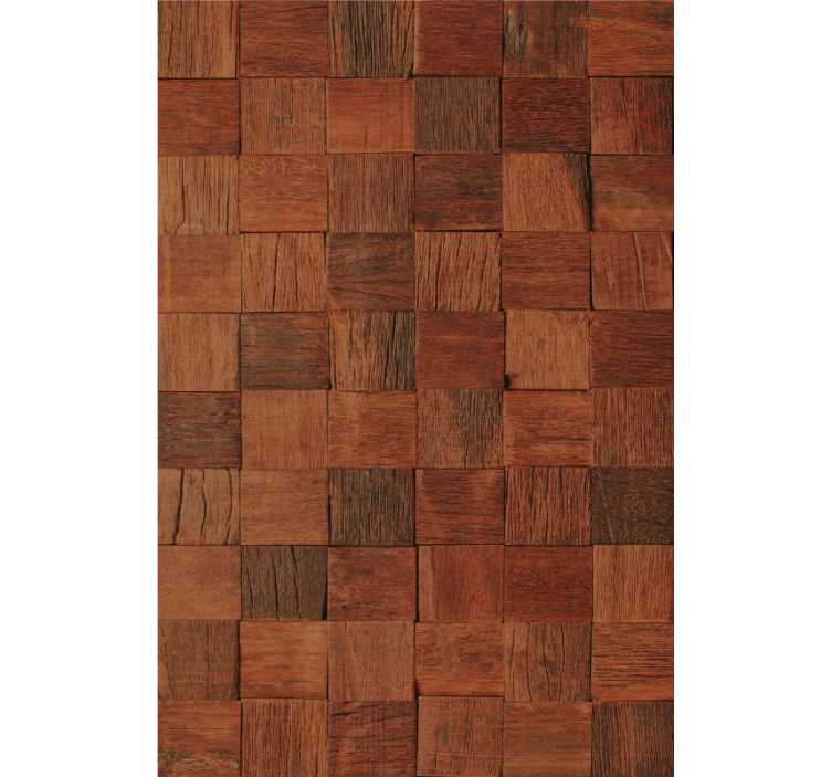 Kvadratne lesene plošče tekstura in vzorec senčilo - TenStickers