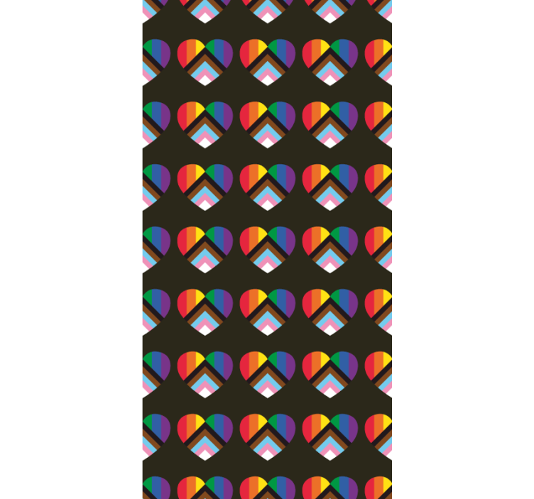 živahen vzorec srca zabavno senčilo - TenStickers