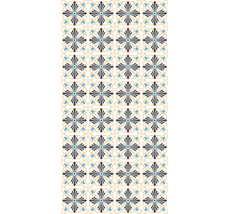 Eleganten botanični motiv rolo zavesa za kuhinjo - TenStickers