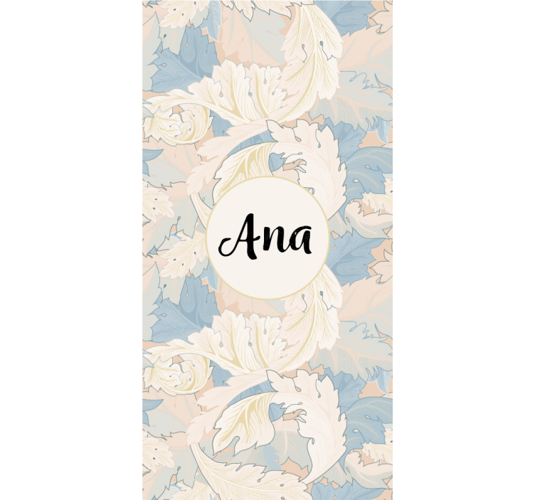 Botanični motiv z imenom rolo zavesa za dnevno sobo - TenStickers