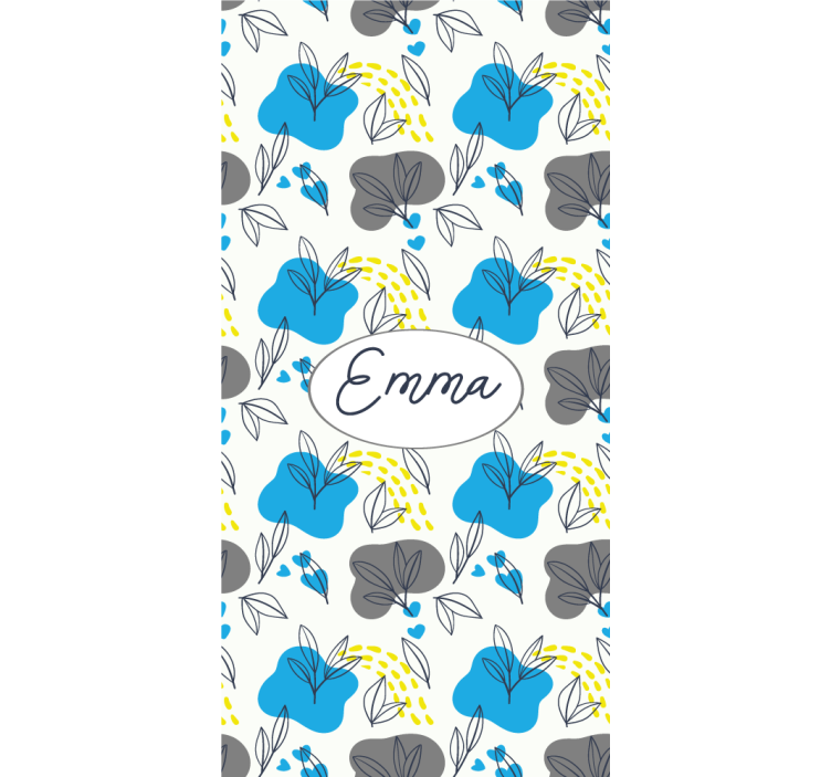 Cvetlično ime po meri cvetje in rastline senčilo - TenStickers