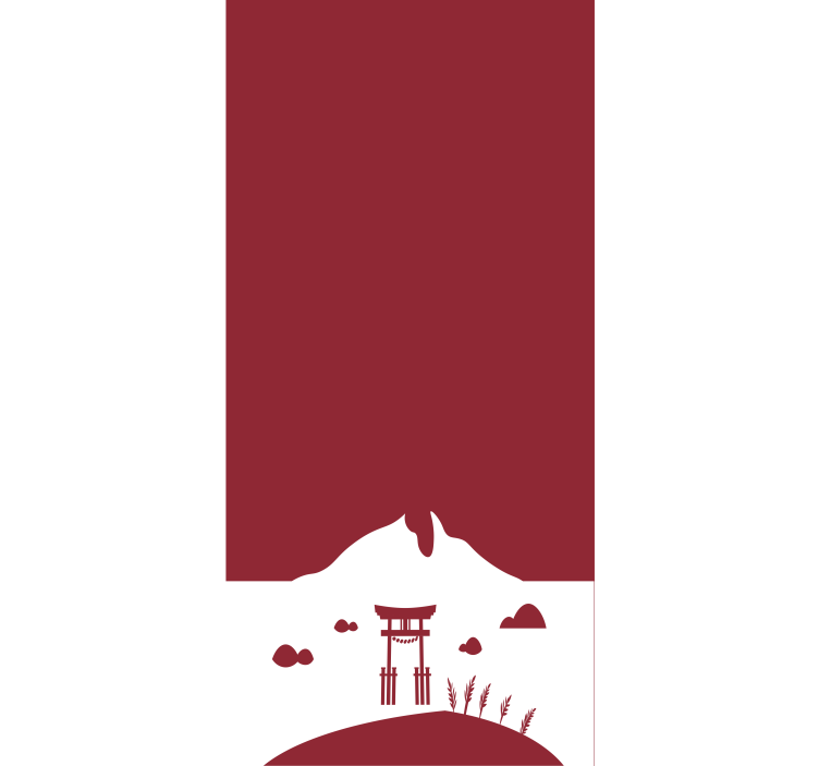 Prizor gorskih vrat senčilo - TenStickers