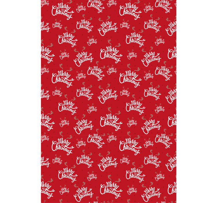 Merry christmas pattern rolo zavesa z besedilom - TenStickers