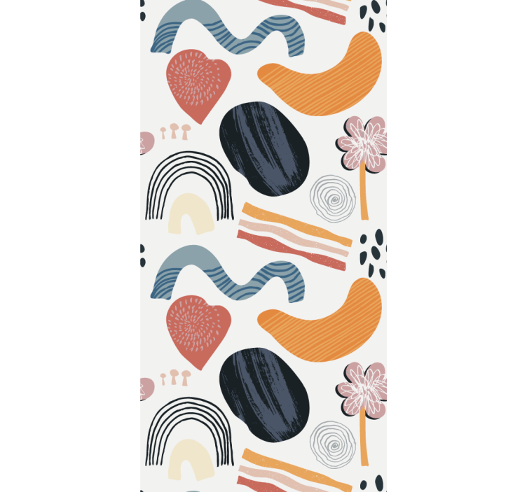 Abstraktne pastelne oblike vzorčeni senčilo - TenStickers