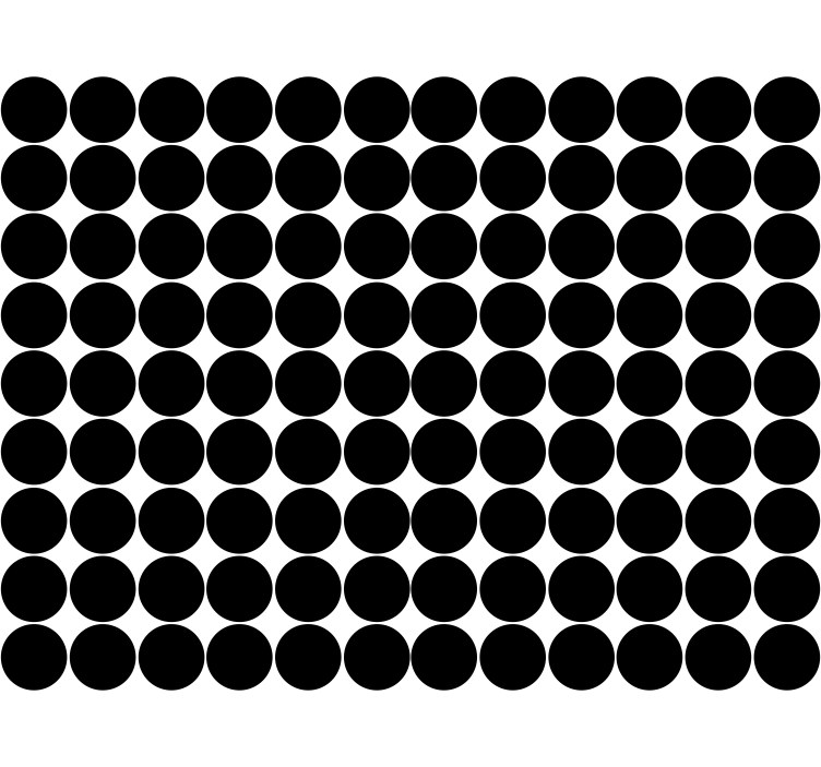 Monochrome circle pattern sodobno senčilo - TenStickers