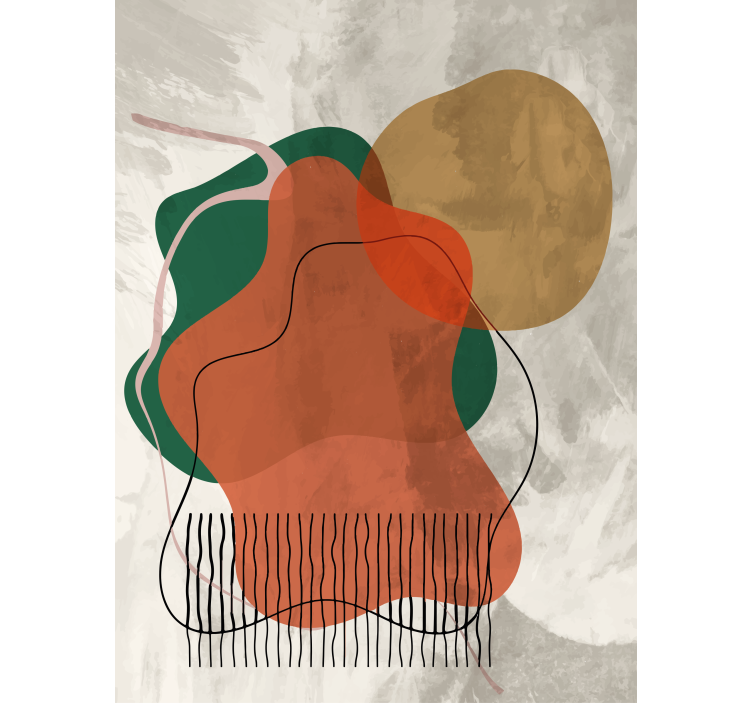 Abstraktne tvorbe sodobni senčilo - TenStickers