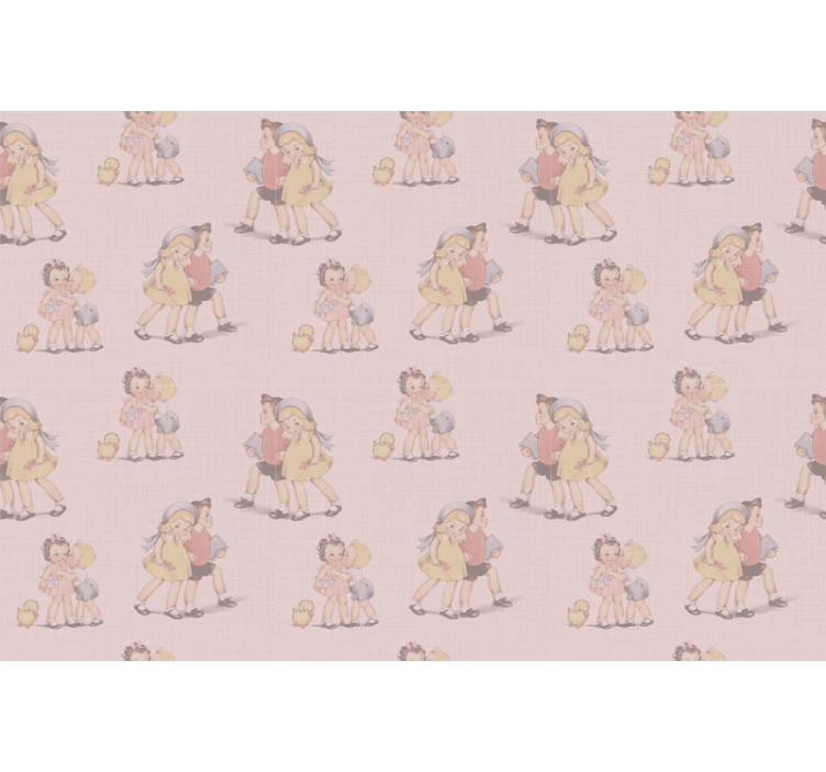 Otroci z vzorcem 80 -ih in vintage rolete - TenStickers