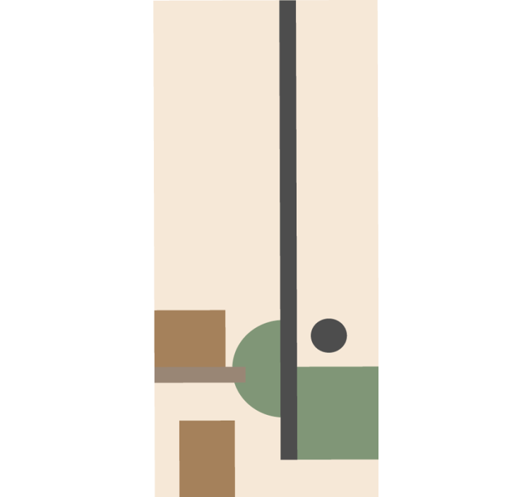 Geometrijska abstraktna kompozicija sodobni senčilo - TenStickers