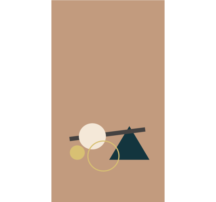 Ravnovesje geometrijskih oblik sodobni senčilo - TenStickers