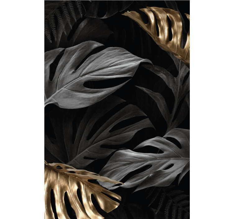 Veliki tropski listi elegantna rolo zavesa - TenStickers